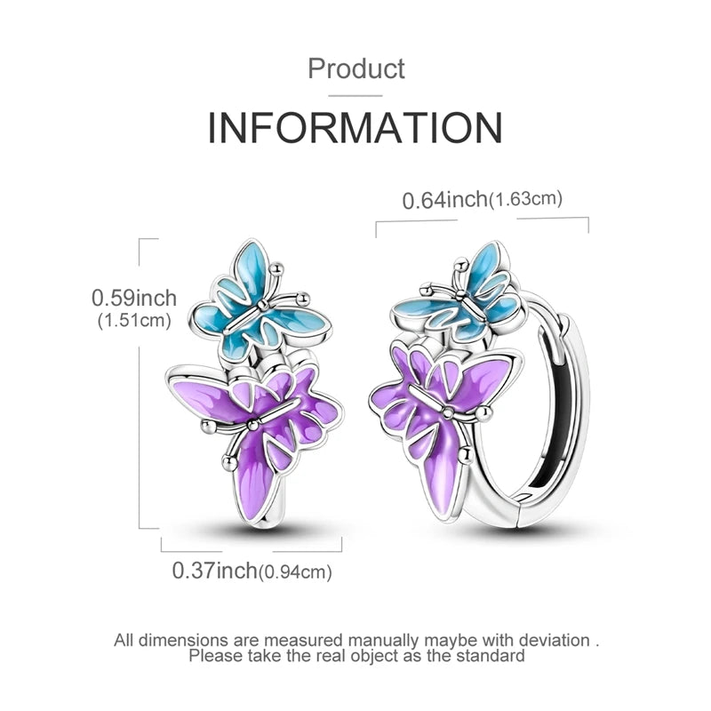 Orecchini a Cerchio in Argento 925 Sterling con Zirconi | Creole Brillantini