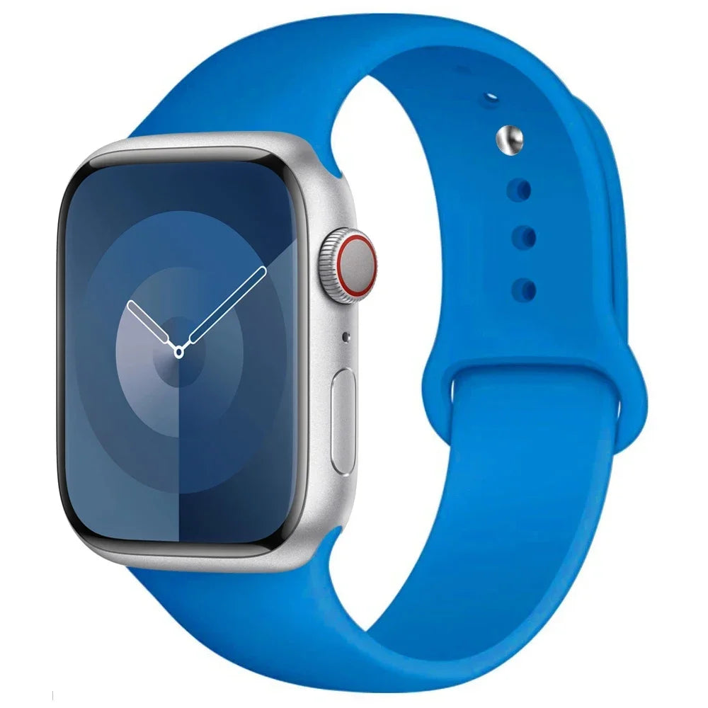 Silikon Armband für Apple Watch Series 9 8 7 6 5 4 3 SE Ultra Sport Band iWatch