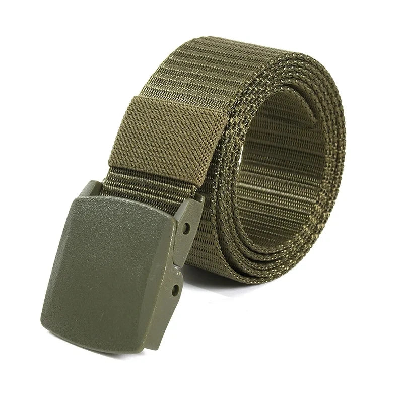 Herren Armee Verstellbarer Taktischer Gürtel Schnalle Jeansgürtel Herrengürtel
