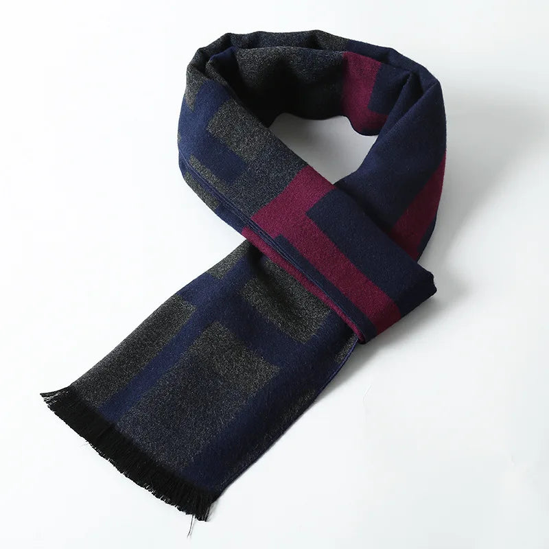 Herren Schal Winterschal Stola Schlauchschal Halstuch Wollschal Strickschal Loop