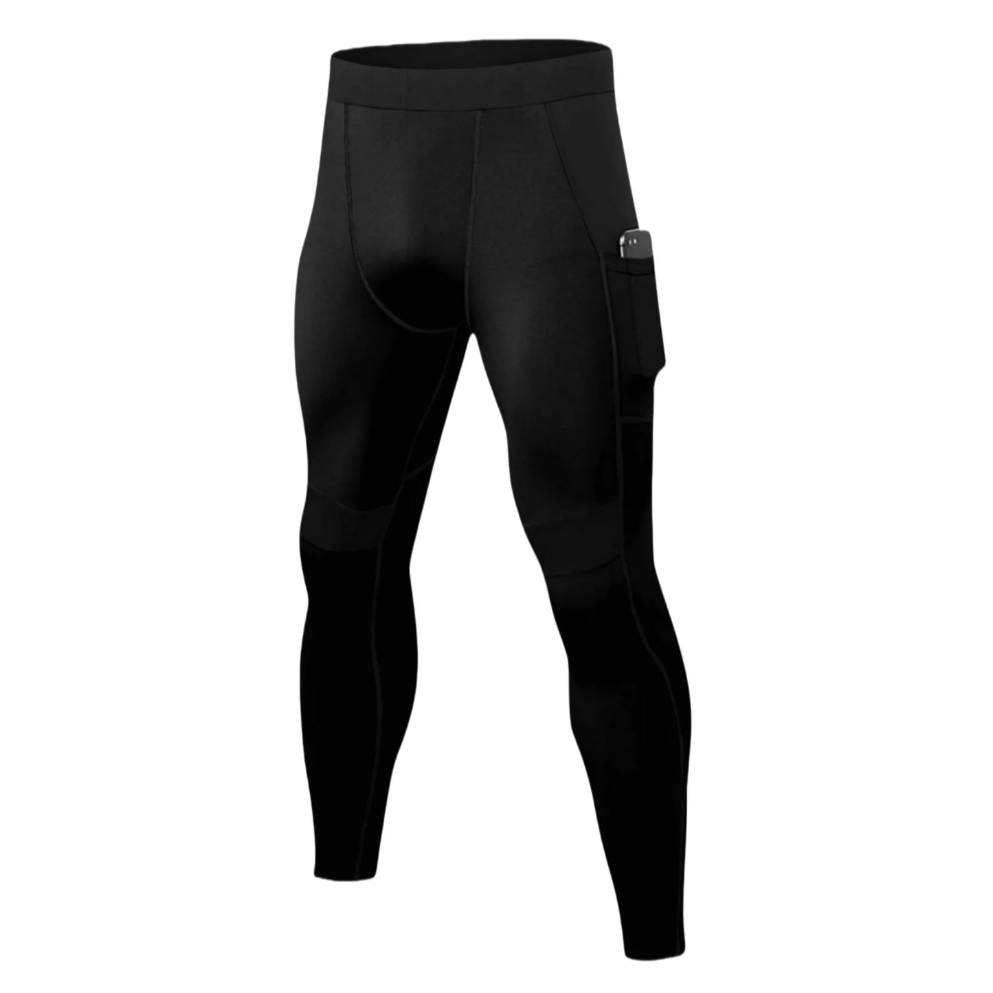 Pantaloni a Compressione da Uomo Leggings Calcio Corsa Palestra Leggins Calza