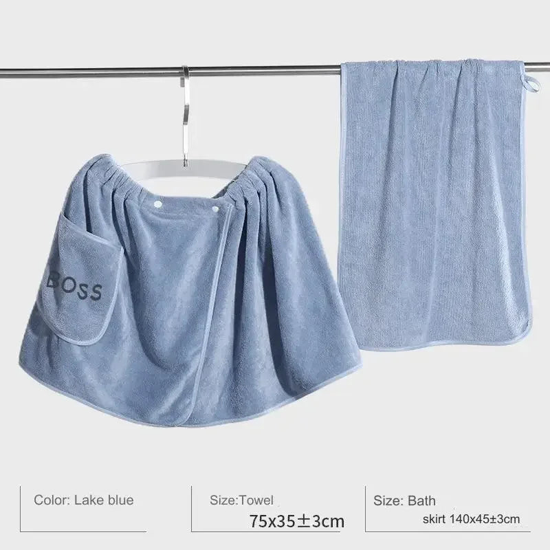 Saunatuch Set Herren Handtuch Saunakilt Sarong Kilt Wellness Sauna Tuch Handtuch