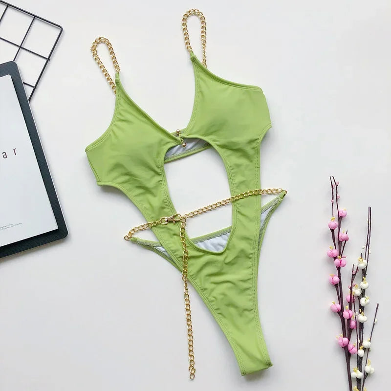 Frauen Bademode High Cut Bikini Set Sexy Push Up Badeanzug Damen Tanga Swimwear