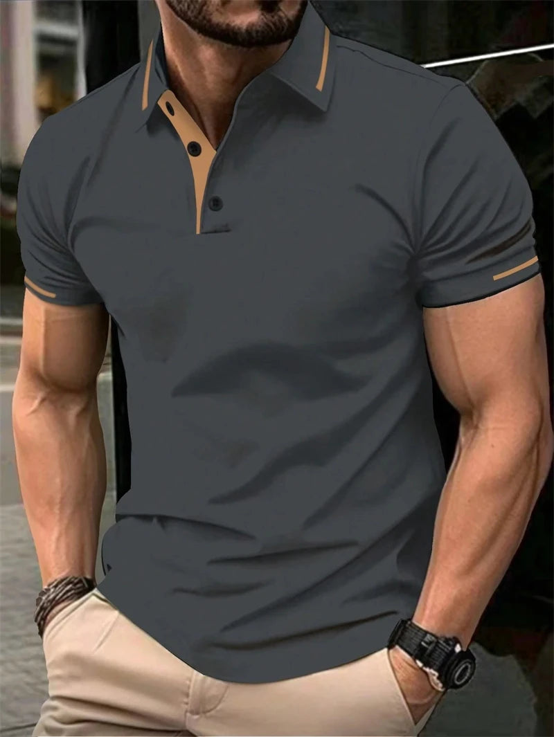 Herren Poloshirt POLO Shirt T-Shirt Kurzarm Hemd Fashion Polohemd Herrenmode Top