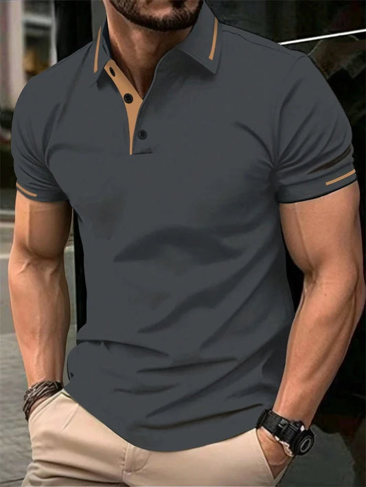 Herren Poloshirt POLO Shirt T-Shirt Kurzarm Hemd Fashion Polohemd Herrenmode Top