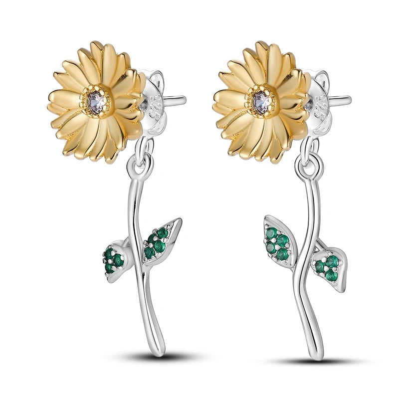 Orecchini a Cerchio in Argento 925 Sterling con Zirconi | Creole Brillantini