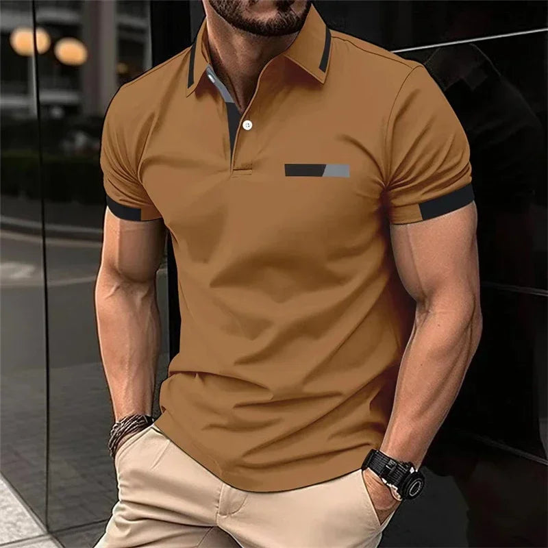 Herren Poloshirt POLO Shirt T-Shirt Kurzarm Hemd Fashion Polohemd Herrenmode Top