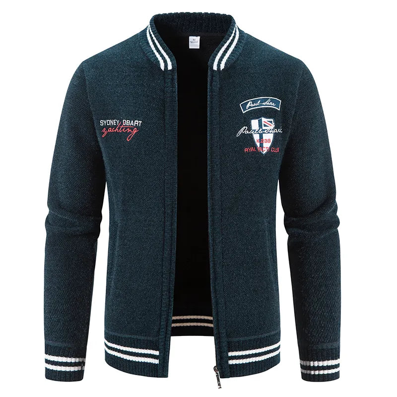 Herren Herbst Jacke Übergangsjacke Warme Sweatjacke Outdoor Zipper Sweater NEU