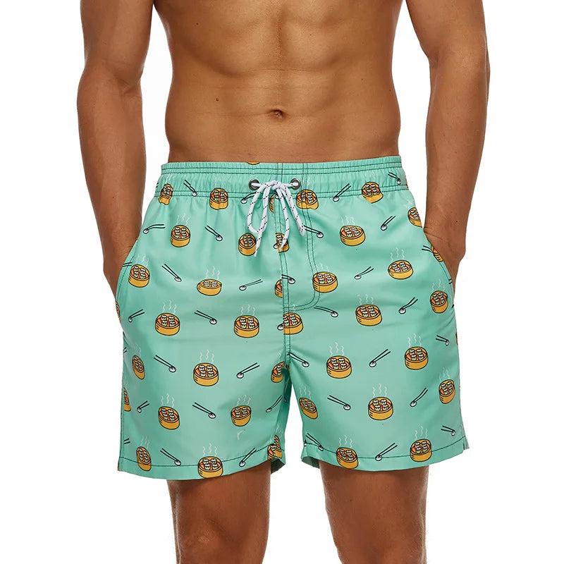 Herren Badehose Badeshort Kurze Hose Shorts Schwimmhose 100% Polyester NEU