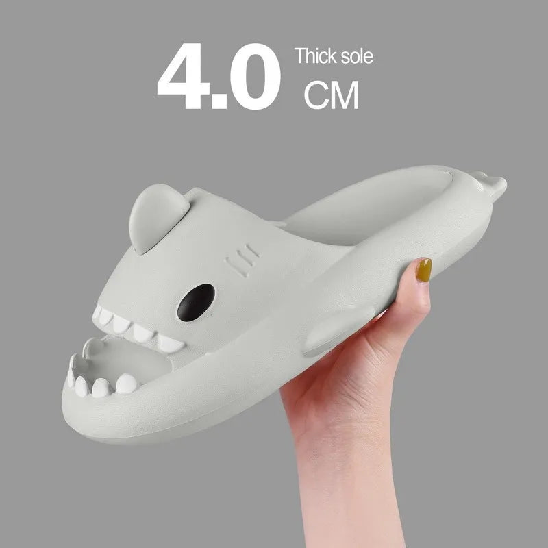 Shark Slippers Badelatschen Frauen Hausschuhe Anti-Rutsch Flip Flops Sandalen