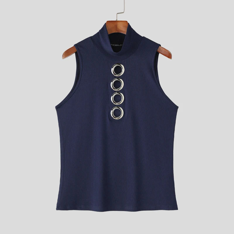 Herren Oberteil Ärmellos Tank Top Sexy Shirt Clubwear Muskel T-Shirt Unterhemd