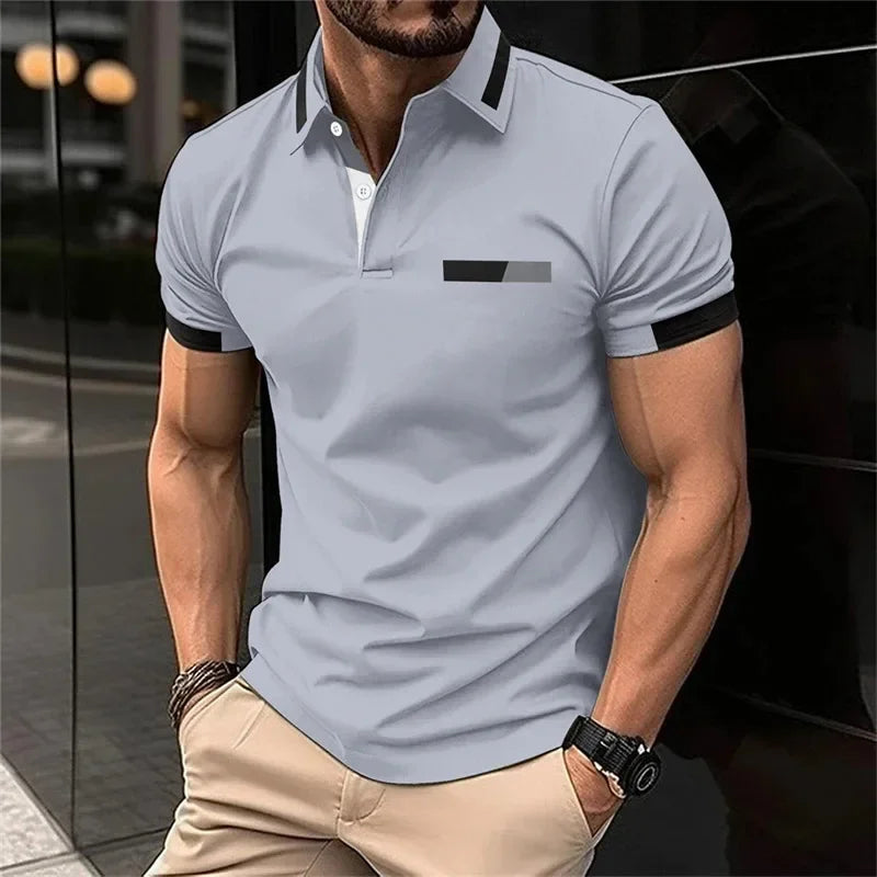 Herren Poloshirt POLO Shirt T-Shirt Kurzarm Hemd Fashion Polohemd Herrenmode Top