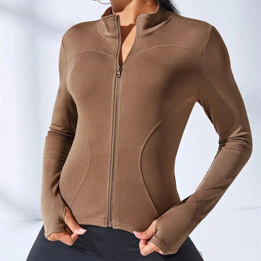Felpa Donna Giacca Sportiva Con Zip Tuta Maniche Lunghe Cappuccio Maglia Shirt