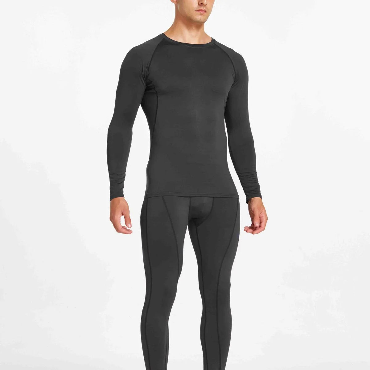 Pantaloni a Compressione da Uomo Leggings Calcio Corsa Palestra Leggins Calza