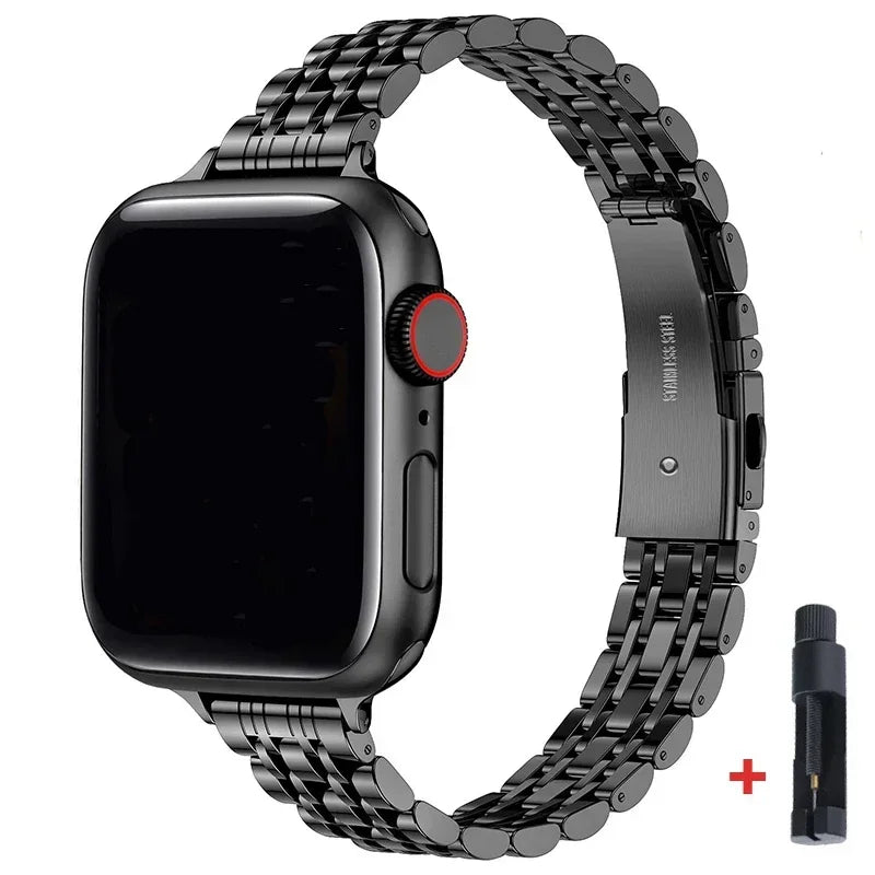 Edelstahl Armband fü Apple Watch Series 9 8 7 6 5 4 3 SE Ultra Sport Band iWatch