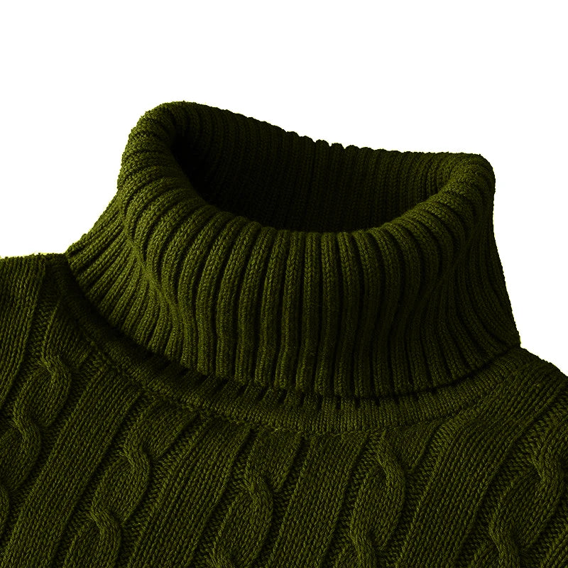 Herren Rollkragen Pullover Sweatshirt Pulli Zipper Sweater Shirt Langarmshirt