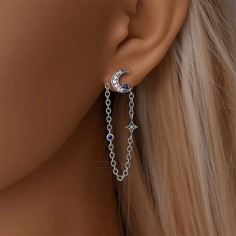 Creole Argento 925 Sterling Zirconi | Orecchini Eleganti Ipoallergenici Regalo
