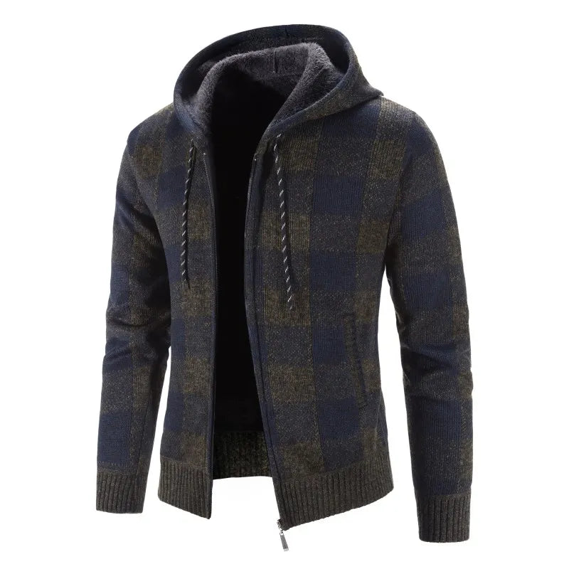 Herren Herbst Jacke Übergangsjacke Hoodie Sweatjacke Outdoor Zipper Sweater NEU