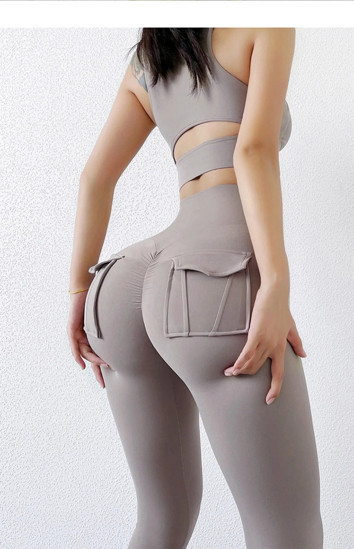Frauen Stretchy Hohe Taille Einfarbig Workout Sport Leggings Großhandel Lauf Gym Fitness Yoga Damen Enge Hosen
