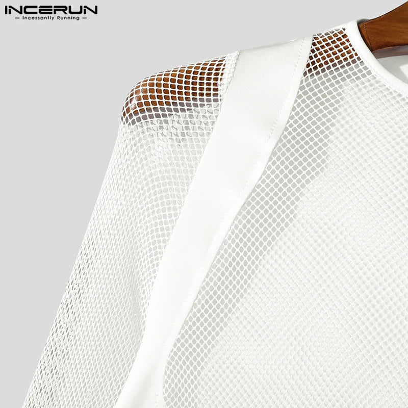 Maglietta Uomo Shirt T-Shirt Canottiera Camicia Maglia Sexy Body Trasparente Top