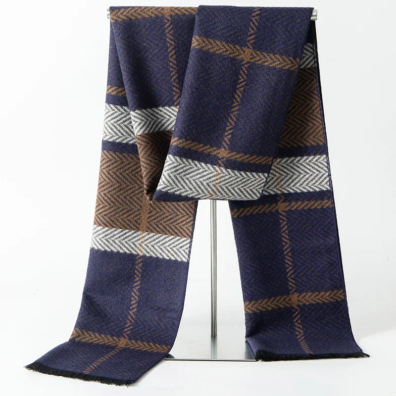 Herren Schal Winterschal Stola Schlauchschal Halstuch Wollschal Strickschal Loop