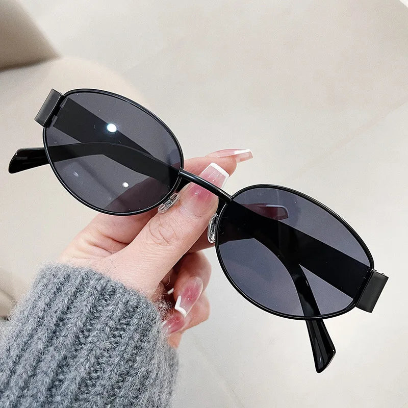 Damen Sonnenbrille Designer Luxus Brille Hexagon Gläser Vintage Piloten-Brille