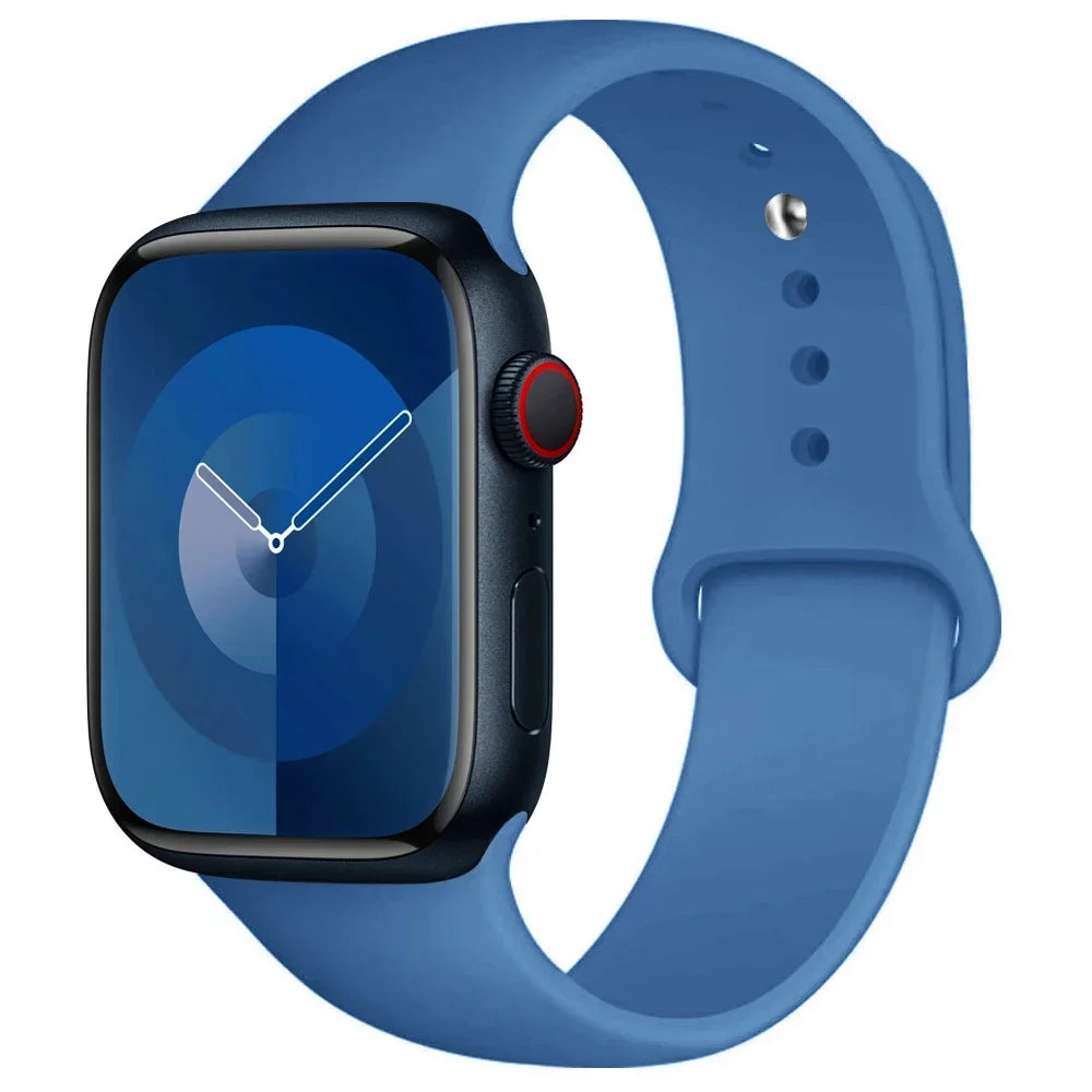 Silikon Armband für Apple Watch Series 9 8 7 6 5 4 3 SE Ultra Sport Band iWatch