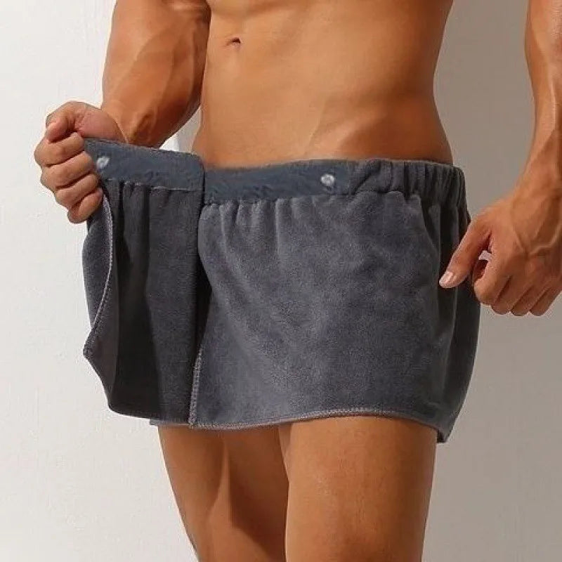 Saunatuch Herren Handtuch Saunakilt Sarong Kilt Wellness Sauna Tuch mit Tasche