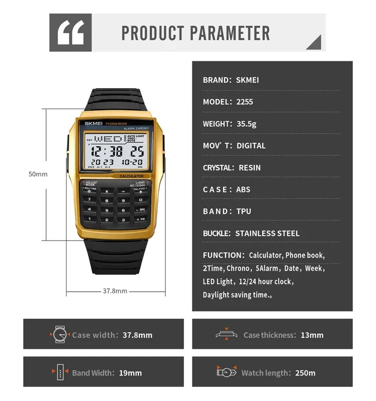 Herren Armbanduhr Digital Uhr Silber Edelstahl Quarzuhr Luxus Chronograph