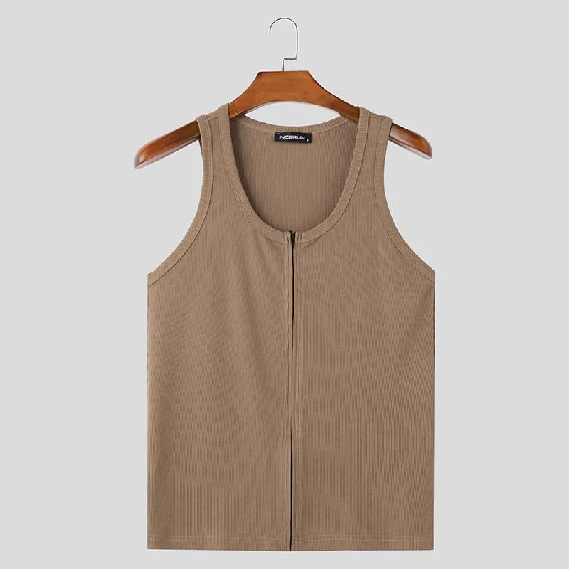 Herren Oberteil Ärmellos Tank Top Sexy Shirt Clubwear Muskel T-Shirt Unterhemd