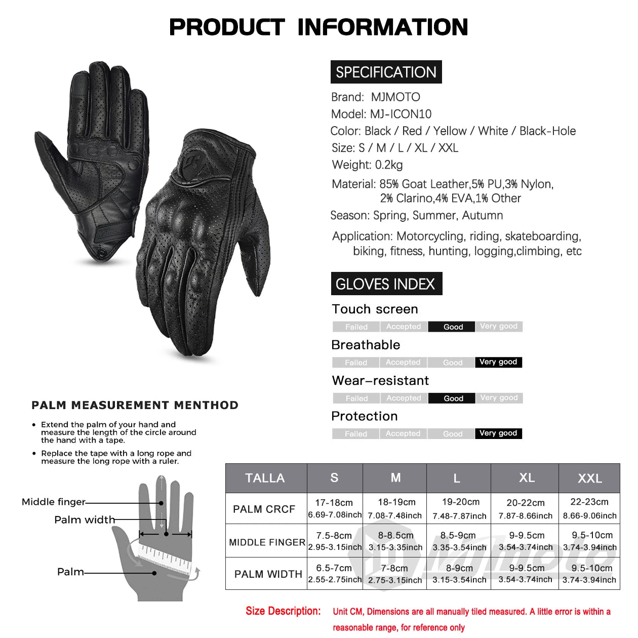 Motorradhandschuhe mit Knöchelprotektor Herren Motorrad Handschuhe Touchscreen