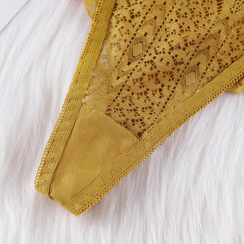Frauen Spitze Tanga String Höschen Sexy Schlüpfer Slip Dessous Unterwäsche