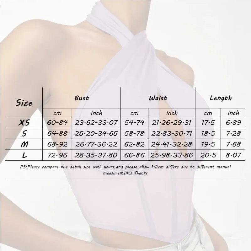 Damen Top Crossover Neckholder-Top Tank Top Shirt Trägertop Oberteil Blusen