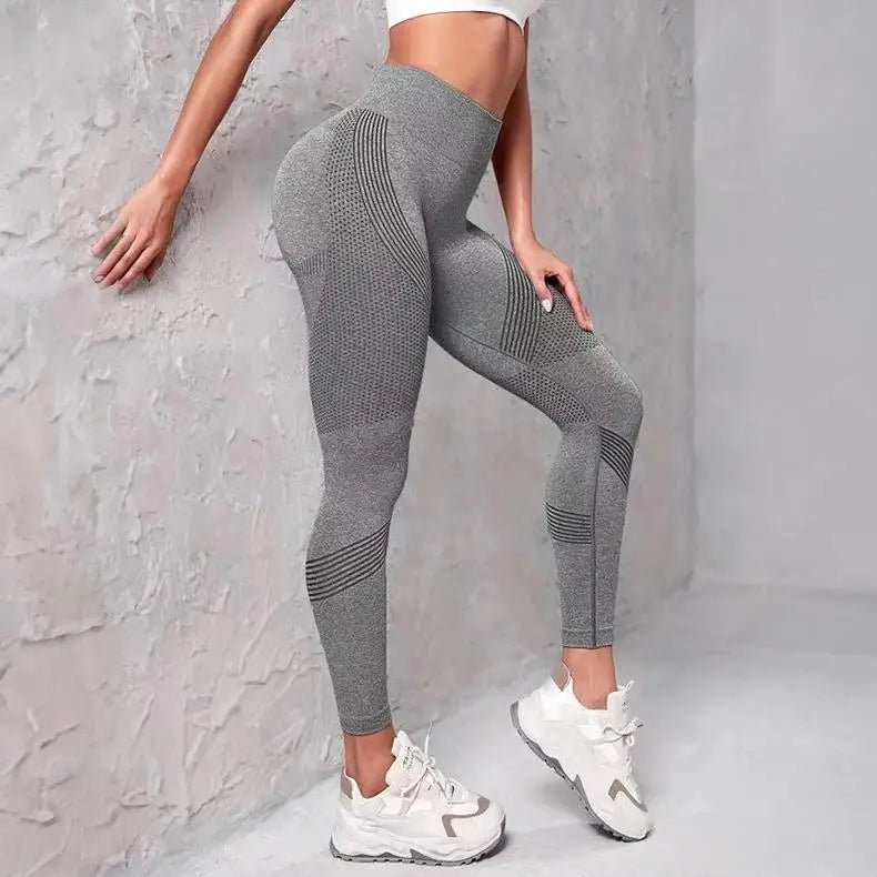 Damen Yoga Leggings Push Up Stretch Leggins Sport Hose Fitness Gym Jogginghose