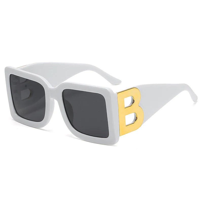 Designer Luxus Brille Sonnenbrille Damen Quadratische Übergröße Gläser Vintage