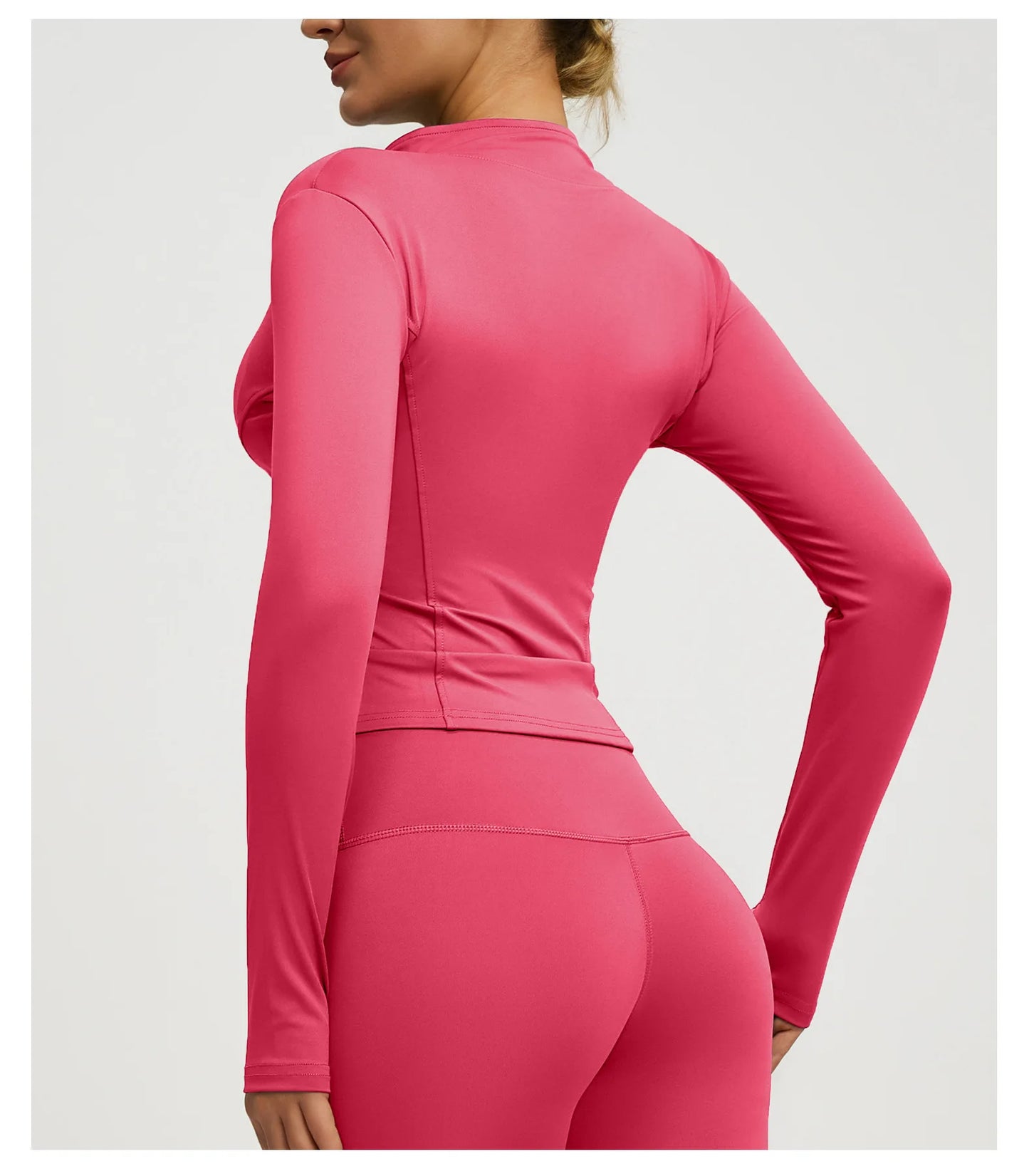 Felpa Donna Giacca Sportiva Con Zip Tuta Maniche Lunghe Cappuccio Maglia Shirt