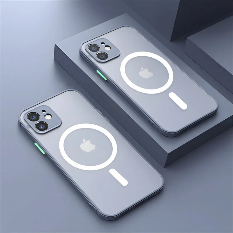Custodia Cover Magsafe cellulare per iPhone 13 14 15 16 pro max Silicone Bumper