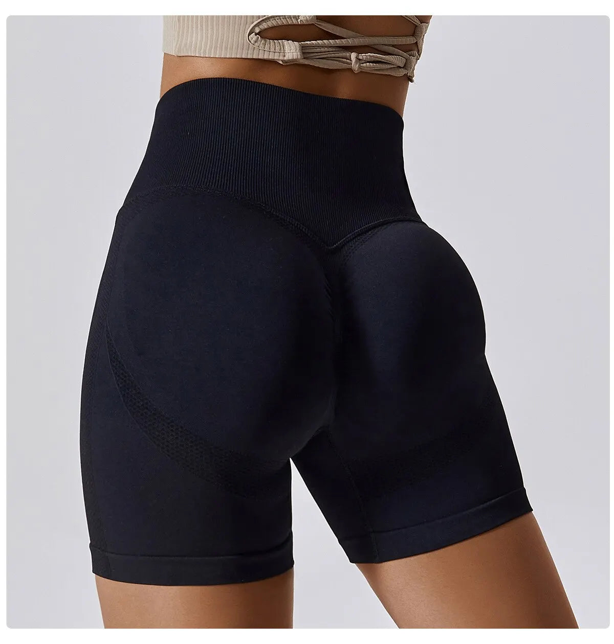 Damen Gym Sporthose Push Up Yoga Radlerhose Kurze Hose Fitness Shorts Hotpants