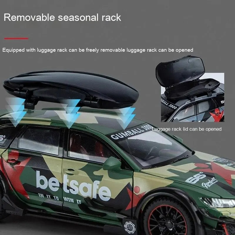 1:24 Modellauto RS6 Metall Kinder Spielzeug Automodell Geschenk Sammlerstück