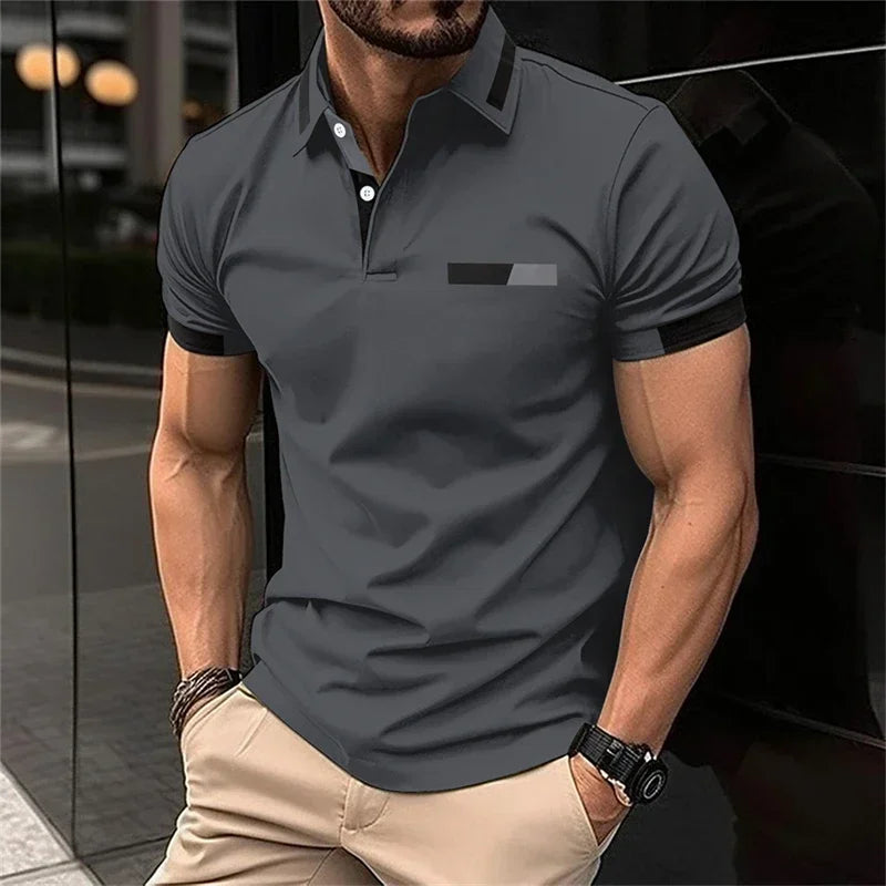 Herren Poloshirt POLO Shirt T-Shirt Kurzarm Hemd Fashion Polohemd Herrenmode Top