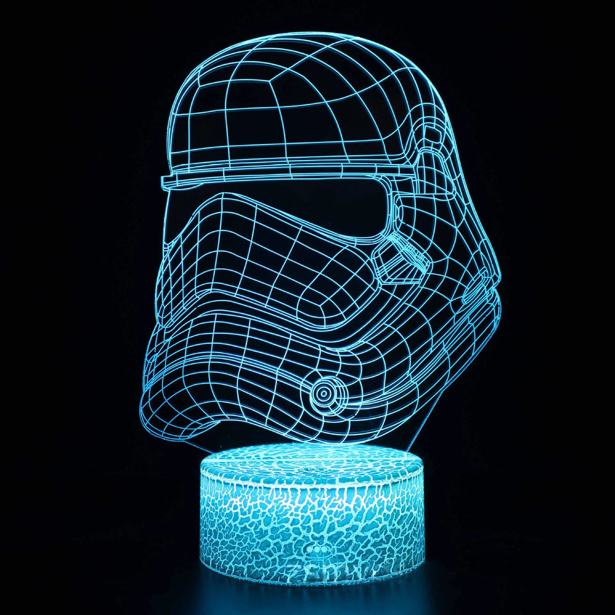 3D LED Nachtlicht Kinder Tischlampe USB Touch Fernbedienung Lampe Dimmbar NEU
