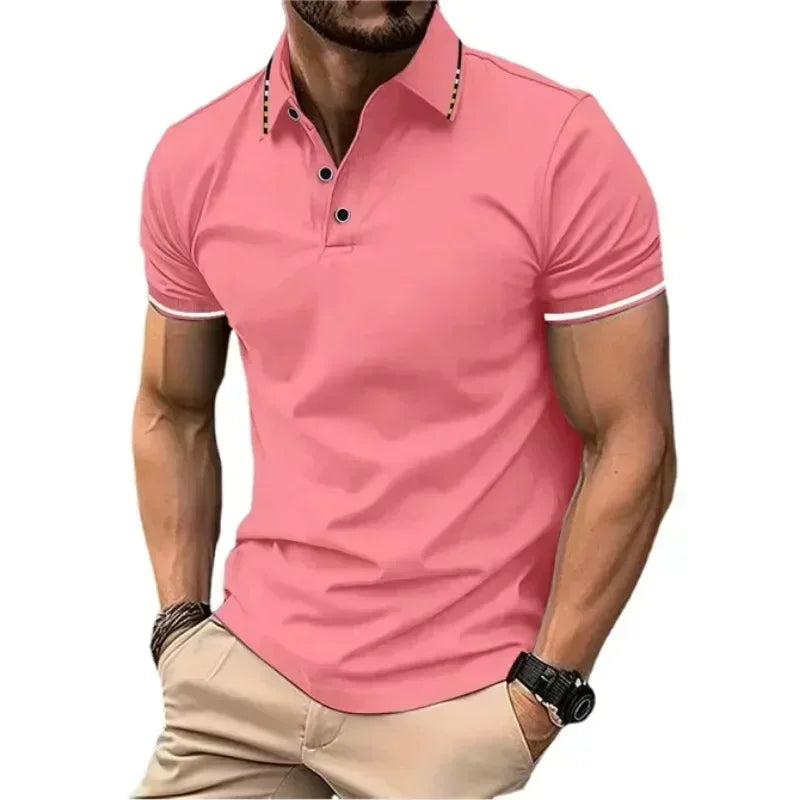 Herren Poloshirt POLO Shirt T-Shirt Kurzarm Zipper Hemd Fashion Polohemd Top NEU