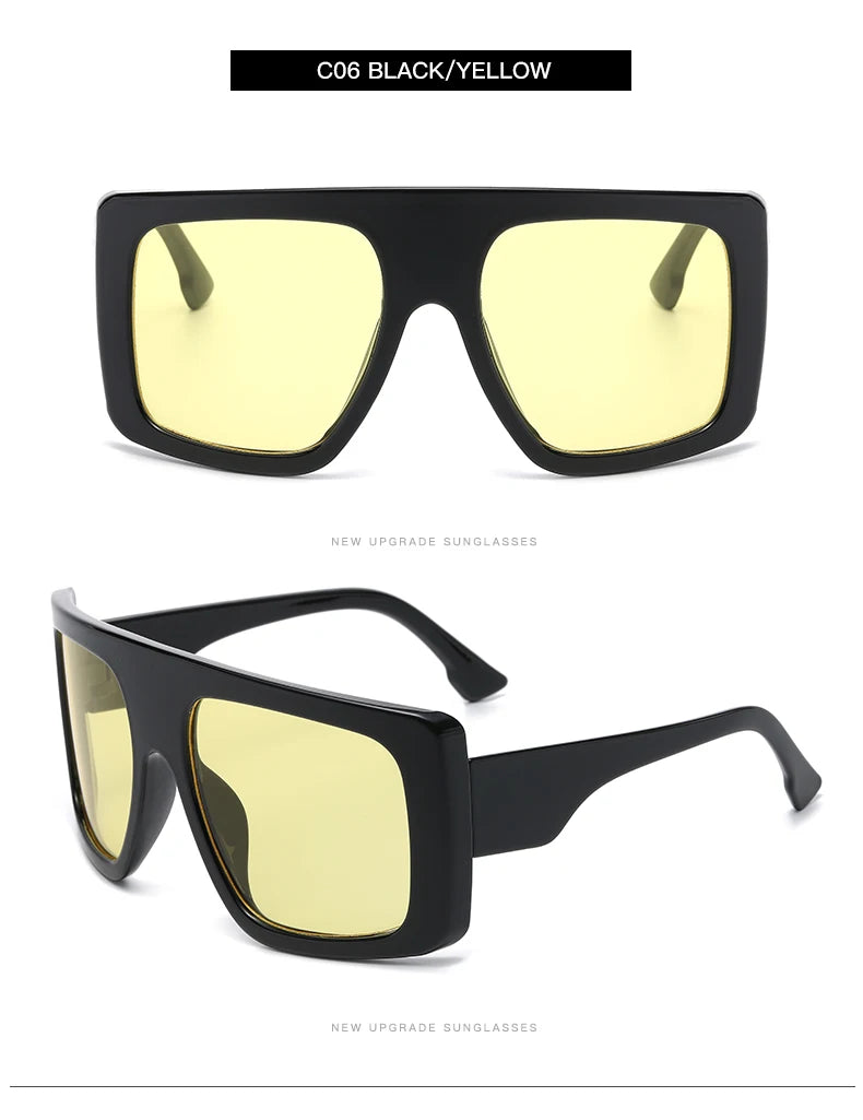 Occhiali da sole ovali oversize per donna e uomo Fotocromatici Polarizzati UV400