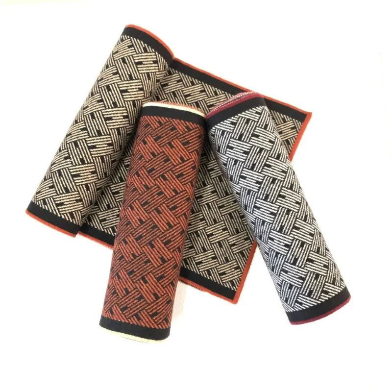 Herren Schal Winterschal Stola Schlauchschal Halstuch Wollschal Strickschal Loop