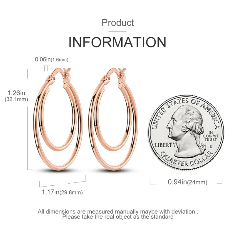 Funkelnde 925er Silber Creolen m. Zirkonia | Luxus-Qualität | Trend Ohrringe
