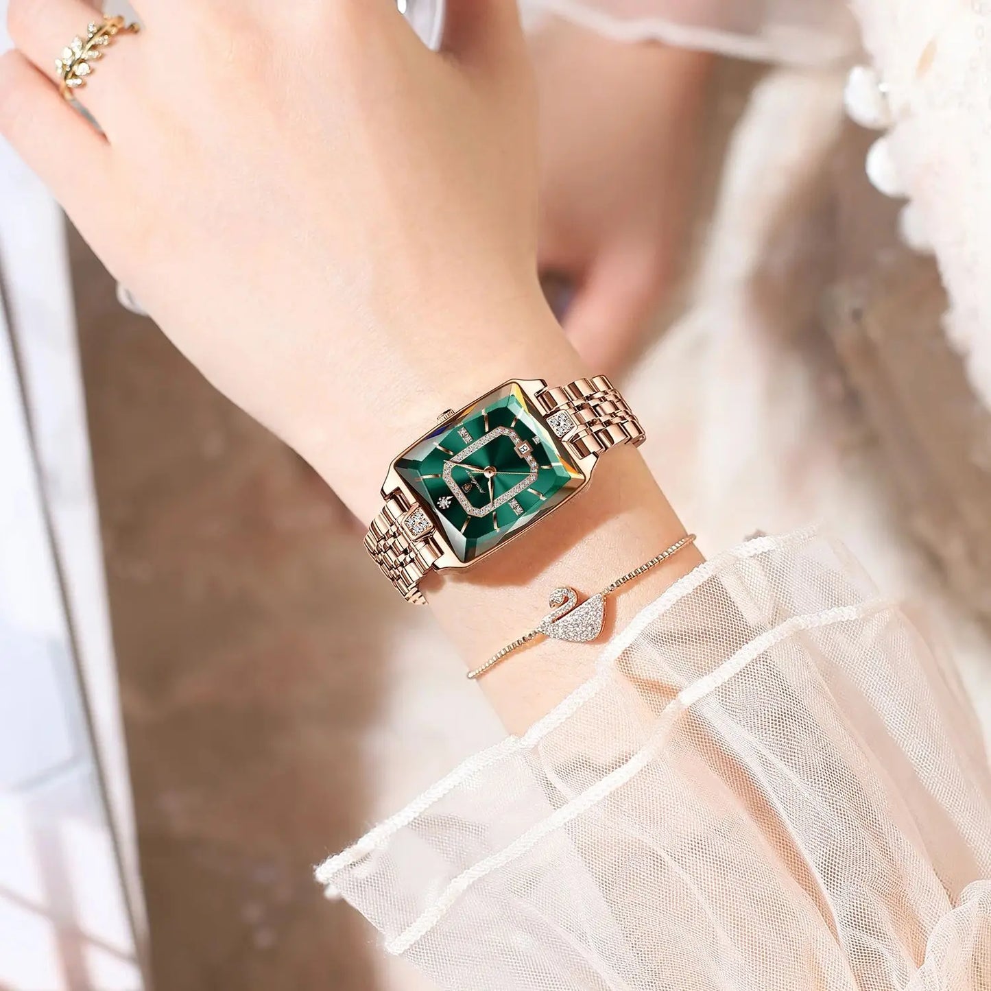 Orologio da Polso Donna Quarzo Quadrante Acciaio Inossidabile Classico Elegante