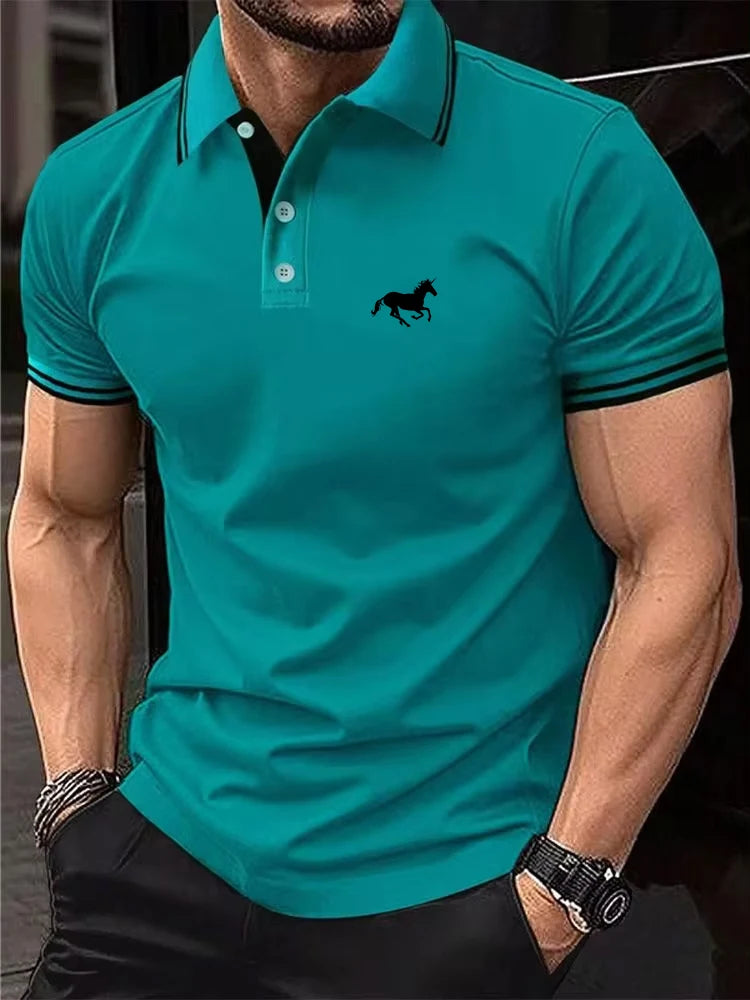 Herren Poloshirt POLO Shirt T-Shirt Kurzarm Zipper Hemd Fashion Polohemd NEU
