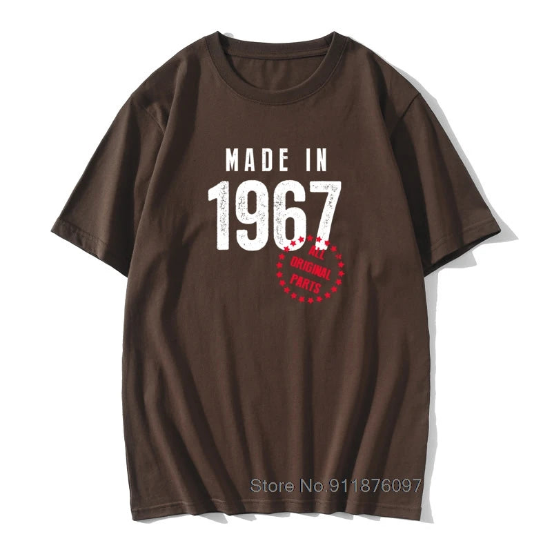 Herren T-Shirt Made In 1965 Shirt Unisex Streetwear Tank Top 100% Baumwolle