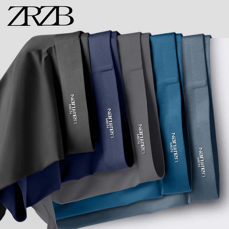 5er Pack Herren Boxershorts Eisseide Unterhosen Basic Unterwäsche Boxer Shorts 5XL NEU