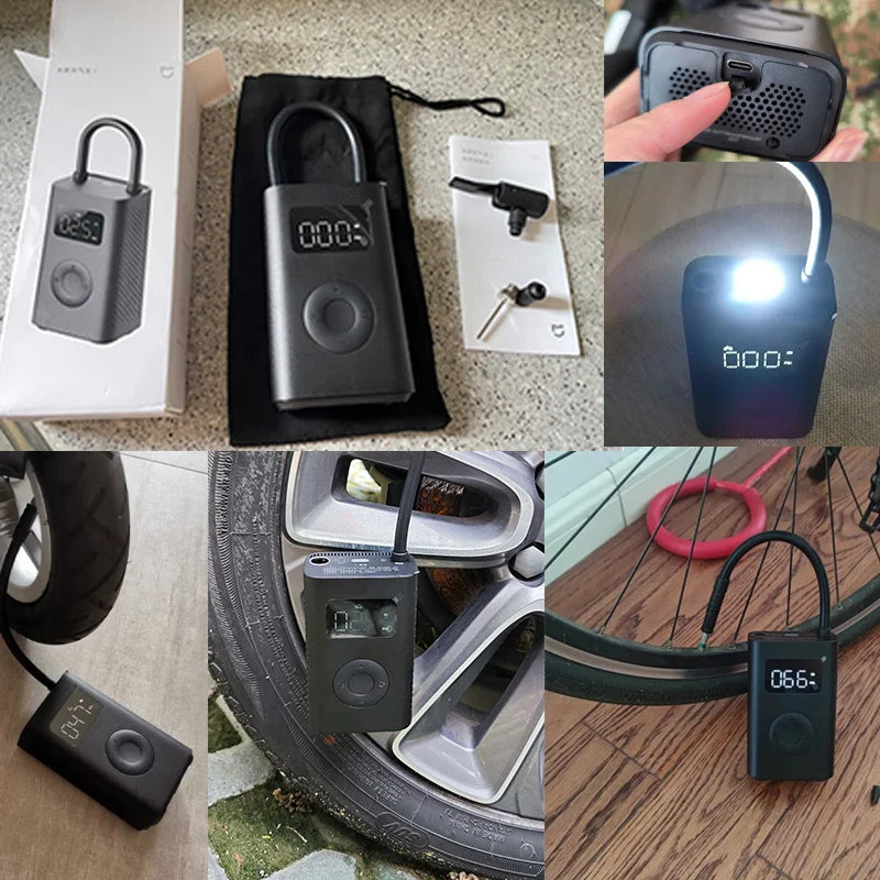 LCD Elektrische Akku Luftpumpe Auto Reifen Druckluft Fahrrad Kompressor 150 PSI